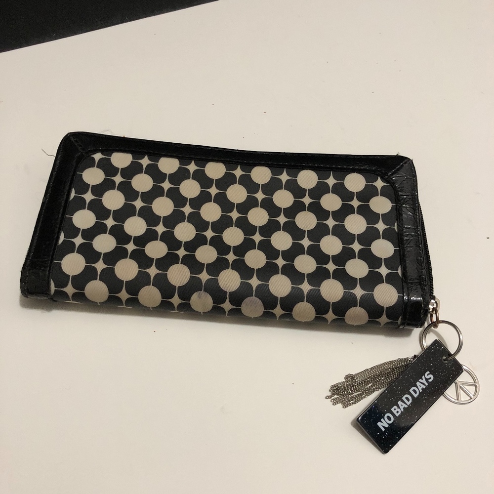 Black and White, Zipper and Snap Wallet